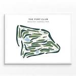 The Fort Club South Carolina Golf Course Map Home Decor - Etsy