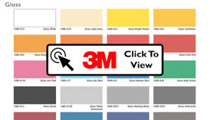 Yacht Wrapping Colour Charts From Yacht Wraps Dubai