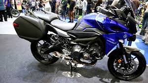 Yamaha's tracer 900 gt is a terrific motorcycle. New Yamaha Mt 09 Tracer 2018 Blue Colour Bangkok International Motor Show 2018 Youtube