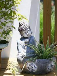 Sitting Buddha Flowerpot Buddha Statue