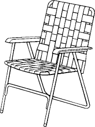 lawn chair clipart - Clip Art Library