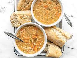 Homemade Bean Soup In Crock Pot gambar png