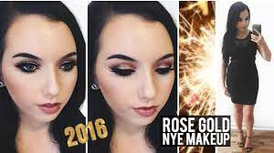 new years eve rose gold makeup tutorial