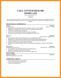8 9 Call Center Jobs Resume Sample Crystalray Mla Format
