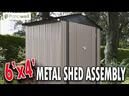 Metal Shed Unboxing Assembly