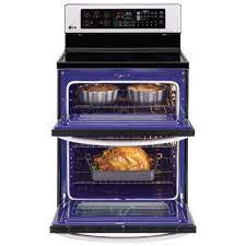 lg glass top stoves blue ovens