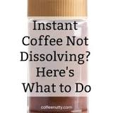 Does ground coffee dissolve in water?