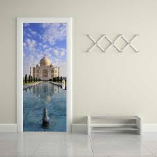 Taj Mahal Castle Door Wall Stickers