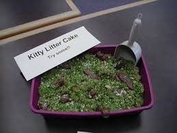 Kitty litter cake is grossest and tastiest recipes to make halloween a scream! Litter Box Cake