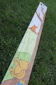 Classic Winnie The Pooh Hand Painted Growth Chart Rhiannon
