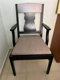 ikea dining chair with cushion and arms