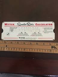 Writtek Sprocket Ratio Calculator Slide Rule Chart Ebay