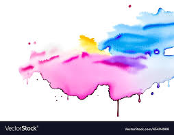 Multicolored Splash Watercolor Paint