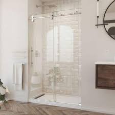 Frameless Clear Glass Sliding Shower Door