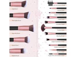 bestope set of 16 makeup brushes