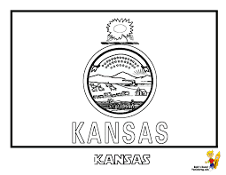 Montana state flag coloring page. Kansas Flages Coloring Pages Coloring Home