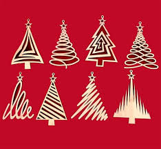 laser cut christmas tree decorative