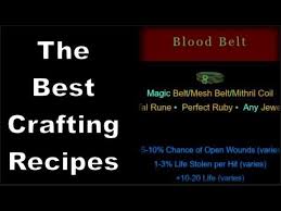 diablo 2 the best crafting recipes you