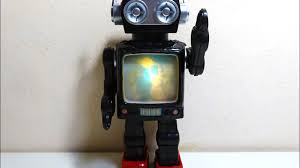 堀川玩具(HORIKWA TOYS)TVロボット ブリキオモチャ Tin Toy Robot ...