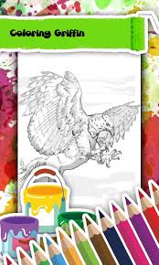 The head and wings of an eagle; Griffin Coloring Book Myth For Android Apk Download