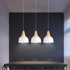 Kitchen Pendant Light Bar Wood Lamp White Pendant Lighting Modern Ceiling Lights Ebay