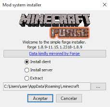 Mar 26, 2021 · the mod system installer will install the forge mod installer on your computer. Tutorial Como Instalar Mods En Minecraft Versiones 1 8 X 1 16 X Universocraft