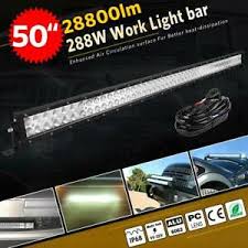 4d Lens 50inch 288w Led Light Bar Combo Driving Lamp 4wd Boat Free Wires 48 52 Ebay