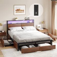 gunaito queen size bed frame with