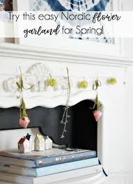 Easy Diy Spring Garland With Nordic Flowers