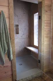 Wonder drain center drain single curb shower pan, 36″d x 48″w x 17″h installed (pan: Concrete Shower Walls Shower Pan Rustic Bathroom Other By Mcgregor Designs Houzz Au