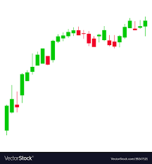 Candlestick Chart Growth Slowdown Flat Icon
