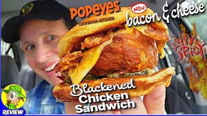 popeyes y blackened bacon cheese