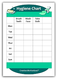 Personal Hygiene Charts For Kids Personal Hygiene