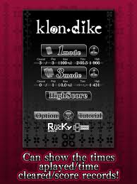 klon solitaire on the app