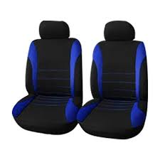 Elegant Blue And Black Car Seat Covers