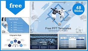 Free Blue Concept Powerpoint Templates Design