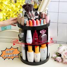 cosmetic makeup storage box 360 degree