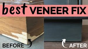 repairing veneer with wood filler