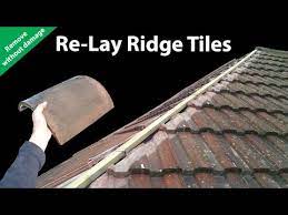 how to re lay ridge tiles remove