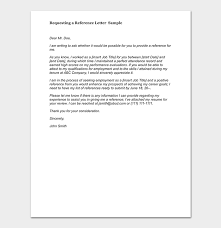 Reference Request Letter Format With Samples Tips