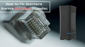 spectrum router red light flashing