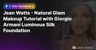 jean watts natural glam makeup