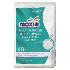 moxie cleaning 48 pack terry towel in