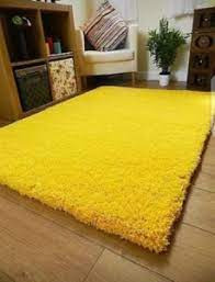 yellow fluffy carpet 5 x 8 sq order