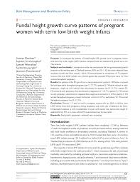 Pdf Fundal Height Growth Curve Patterns Of Pregnant Women