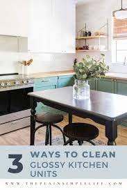how to clean high gloss kitchen units