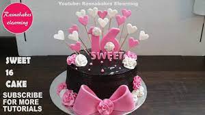 The most common 16th birthday cake material is paper. Sweet 16 Cakes 16th Birthday Cake Design Ideas Decorating Tutorial Classes Video Youtube