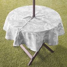 Find the perfect patio furniture & backyard decor at hayneedle, where you can buy online while you explore our designs and curated looks for tips, ideas & inspiration to help you. Lakeside Outdoor Tablecloth With Umbrella Hole And Zipper Round 60 Dia Target