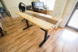 It performs double duty, as its drawers can be used as storage, and the top desk style can be used as a platform to place your television. As Soon As This Finishes Curing This Will Be My Finished Diy Autonomous Desk Standingdesk