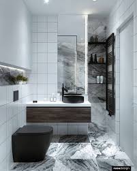 20 stunning black white bathrooms